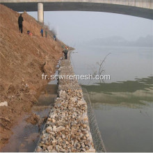 Mur de soutènement de panier de murs en pierre de gabion roche